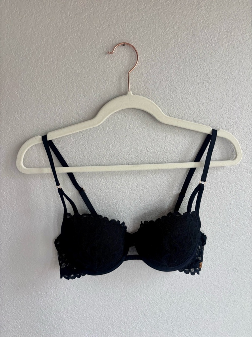Savage X Fenty Black Lace Lightly Lined Balconette Underwire Bra